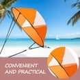 thumbnail image 3 of IFANLANDOR Compact Orange Kayak Wind Sail with Clear Window Suitable for Canoes Inflatables Boats, 3 of 8