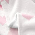 thumbnail image 4 of Pink Bow Flannel Blanket Initial Letter W Chic Romantic Fleece Throw Blanket for Room Decor,Princess Style Bowknot Love Hearts Girly Fairy Bed Blanket for Bed Sofa Couch, 30"x40", 4 of 6