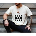 thumbnail image 3 of Best Dad Ever T-Shirt – Father and Child Walking Graphic Tee with Footprints, Heartfelt Father's Day Gift for Dad, Grandpa, or Stepdad, 3 of 7
