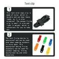 thumbnail image 4 of Yuarrent 10 piezas, carpas, toldos, abrazaderas de cuerda de viento, Clips de fijación, accesorio impermeable, accesorio para acampar, senderismo, carpas Negro Yuarrent OD022415-04, 4 of 6