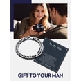 thumbnail image 2 of Bandmax 8MM Stainless Steel Cuban Chain Bracelets for Men Women Miami Curb Link Hand Chain Gift with Card To Your Man Boyfriend Valentine Father's Day Birthday, 2 of 8