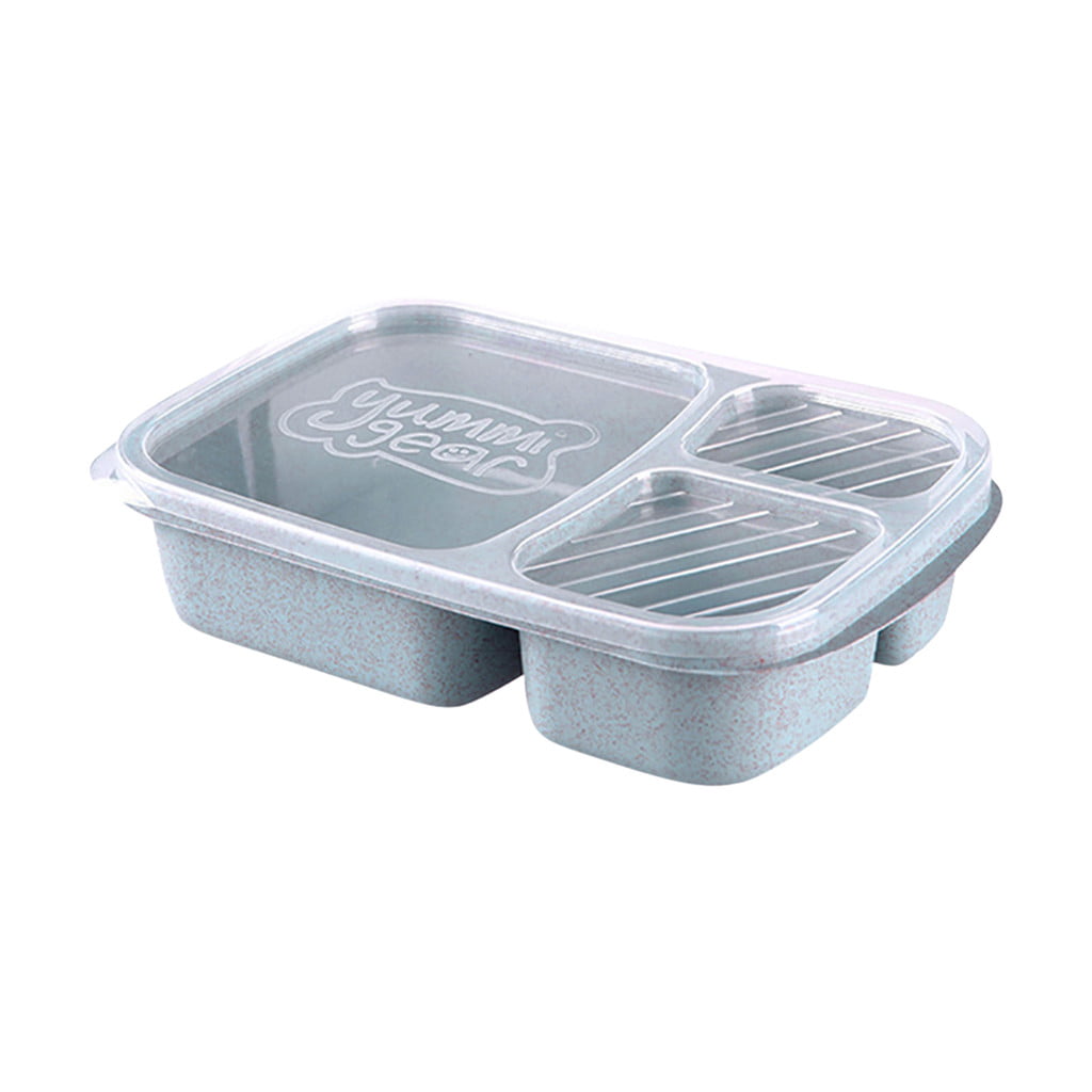 Lunch Box Reusable Plastic Divided Food