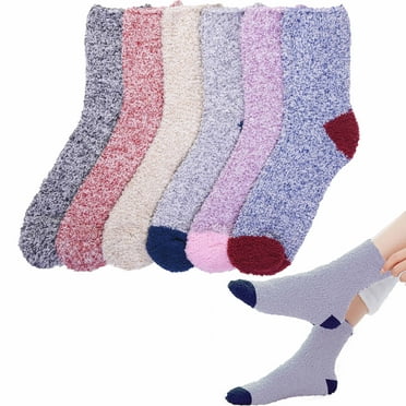 Fuzzy Socks for Women Cozy Soft Warm Socks Casual Home Sleep Comfy Socks 3 Pack