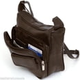 thumbnail image 4 of MARSHAL Medium Leather Handbag | Ladies Shoulder Bag | Organizer w Built in Wallet (Black), 4 of 40