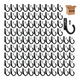 thumbnail image 1 of Kit 100pcs Mini Gancho  Bloosom Perchero Pared, Organizador Llaves Gancho Negro, 1 of 4