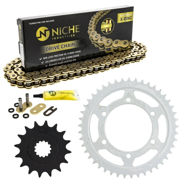 Niche Chaîne de Pignon pour Yamaha YZF R6 16/45T 530 X-Ring Moto MK1004990