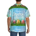 thumbnail image 3 of Fotbe Happy Easter Camisa Estampada de Manga Corta para Hombre, Casual de Verano, Estilo Playero, Sin Arrugas-Medium, 3 of 5