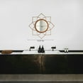 thumbnail image 7 of Uniquewise Decorative 12.25-inch Flower Shape Rose Gold Metal Frame Mirror - Perfect for Living Room, Bedroom, Bathroom Vanity, Entryway, or Hallway, Adding Elegance and Charm to Your Space, 7 of 7