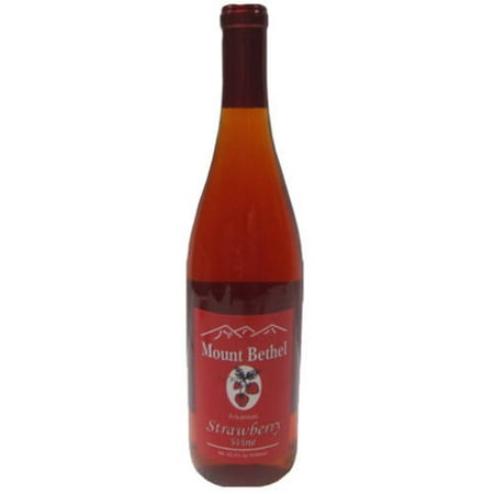 Mount Bethel Strawberry Wine, 750 mL