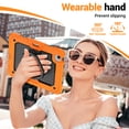 thumbnail image 4 of for iPad Air 5th/4th Generation 10.9 inch 2022/2020 Case, 360 Rotating Shockproof Cover with Stand, Handle, Shoulder Strap, Orange, 4 of 7