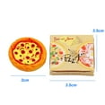 thumbnail image 5 of Soumake 1 Set Dollhouse Pizza High Restoration Three-Dimensional Realistic Decoration Micro Landscape Miniature Pizza Model Set Doll House Supply, 5 of 7