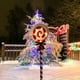 thumbnail image 5 of Luces navideñas solares de exterior con forma de muñeco de nieve | Decoraciones de hierro para jardín | Iluminación solar para ambientes festivos de patio y césped, 5 of 5