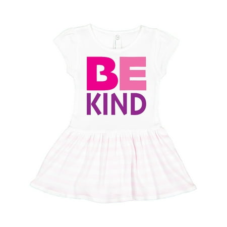 

Inktastic Be Kind Logo in Pink and Purple Gift Toddler Girl Dress