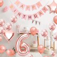 thumbnail image 4 of Globo De 6 Cumpleaños Niña, Globo 6 De Oro Rosa, Globos De Cumpleaños De Oro Rosa De 6 Años, Globo De Niña De 6 Años, Globos De Cumpleaños De Oro Rosa, Decoración De Fiesta De Cumpleaños De Niña De 6, 4 of 5