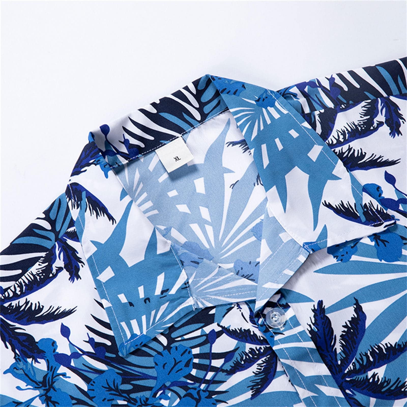 Tシャツ・カットソー UMBRO Tropical Oasis Paradise Fresh Short Sleeve T-Shirt Blu VerPetridure Men's Casual Hawaiian Shirts Short Sleeve