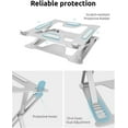 thumbnail image 3 of Laptop Stand – Lightweight & Durable Metal Design - Aluminum Foldable Portable Computer Stand - Ergonomic Laptop Holder - Multi-Angle Notebook Riser – For All Laptops 11-17”, 3 of 8