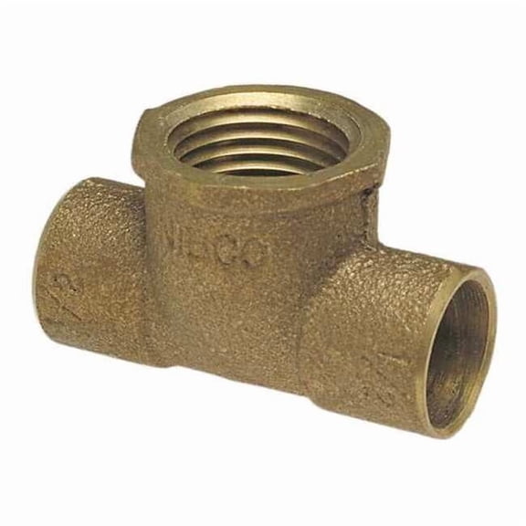 Nibco Reducing Tee,Low-Lead Cast Bronze 712R-LF 3/4X3/4X3/8