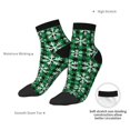 thumbnail image 6 of Pofeuu Christmas Pattern At Buffalo Plaid Print 30cm Socks, Adult Running Hiking Socks for Youth and Adult, 6 of 7