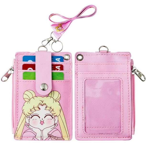 Cute Pu Leather Air Tag Holder Keychain With Id Card Slot