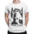 thumbnail image 4 of Camiseta rubia Franks rapero Ocean para hombre, camiseta informal de algodón con cuello redondo, camiseta de música de Hip Hop, camiseta de manga corta, Idea de regalo de mercancía, 4 of 5