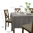 thumbnail image 5 of Home Details Chic & Rustic 70"x 120" Rectangle Polyester Tablecloth in Silver, 5 of 6