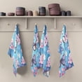 thumbnail image 5 of Coolnut Butterflies Floral Dish Towels for Kitchen Soft Tea Towel Set of 4 Absorbent Dishcloths Hand Towels for Drying Dish Cloths 28" x 18" Washcloth Gift, 5 of 7