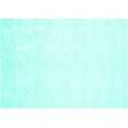 thumbnail image 1 of Ahgly Company Machine Washable Indoor Rectangle Solid Turquoise Blue Modern Area Rugs, 5' x 7', 1 of 4