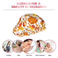 thumbnail image 7 of Yiaed Autumn Sweater Warmth Print Reusable Shower Cap & Bath Cap & Lined, Oversized Waterproof Shower Caps Designed for all Hair Lengths, 7 of 7