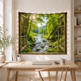 thumbnail image 5 of Floral Garden Perspective with Looking Through Weathered Wooden, Mystical Fantasy for Space Lovers, Galaxy Room Decor, Mother'S Day Gift, Tapestry Wall Hanging for Bedroom and Dorm, 5 of 7