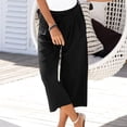 thumbnail image 2 of Women's Pants Fashion Casual Pants For Women High Waist Printing Easy Trousers Long Boho Beach Pockets, 2 of 7
