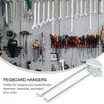 thumbnail image 4 of FONDOTIN 4Pcs Pegboard Display Hook Silver Space Saving for Homeowners, 4 of 5