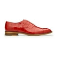 thumbnail image 3 of Men Belvedere Shoes Mare Genuine Ostrich Eel Leather Lace up Ant. Red  2P7, 3 of 5