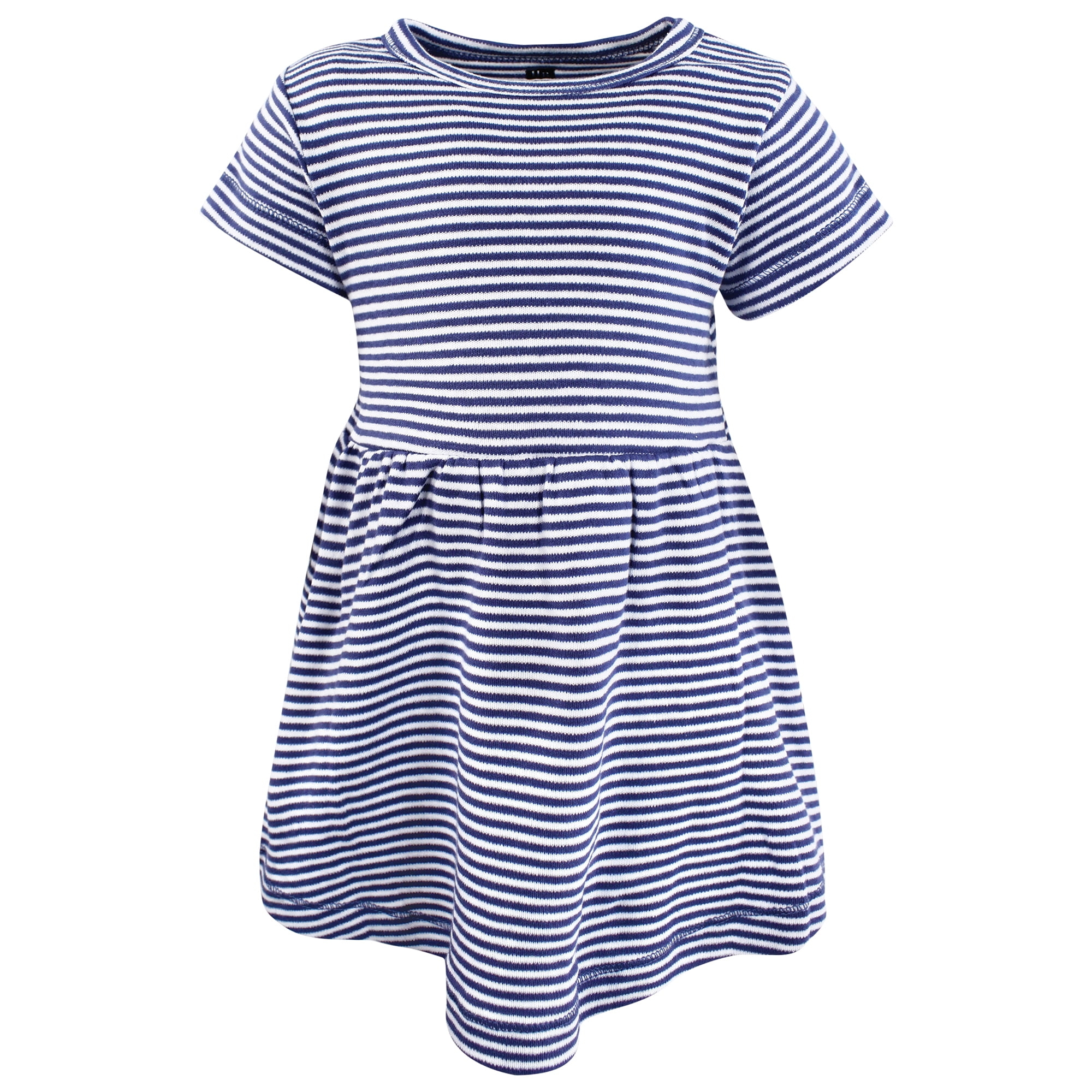 Hudson Baby Girls Cotton Dresses, Blue Daisy, 2T