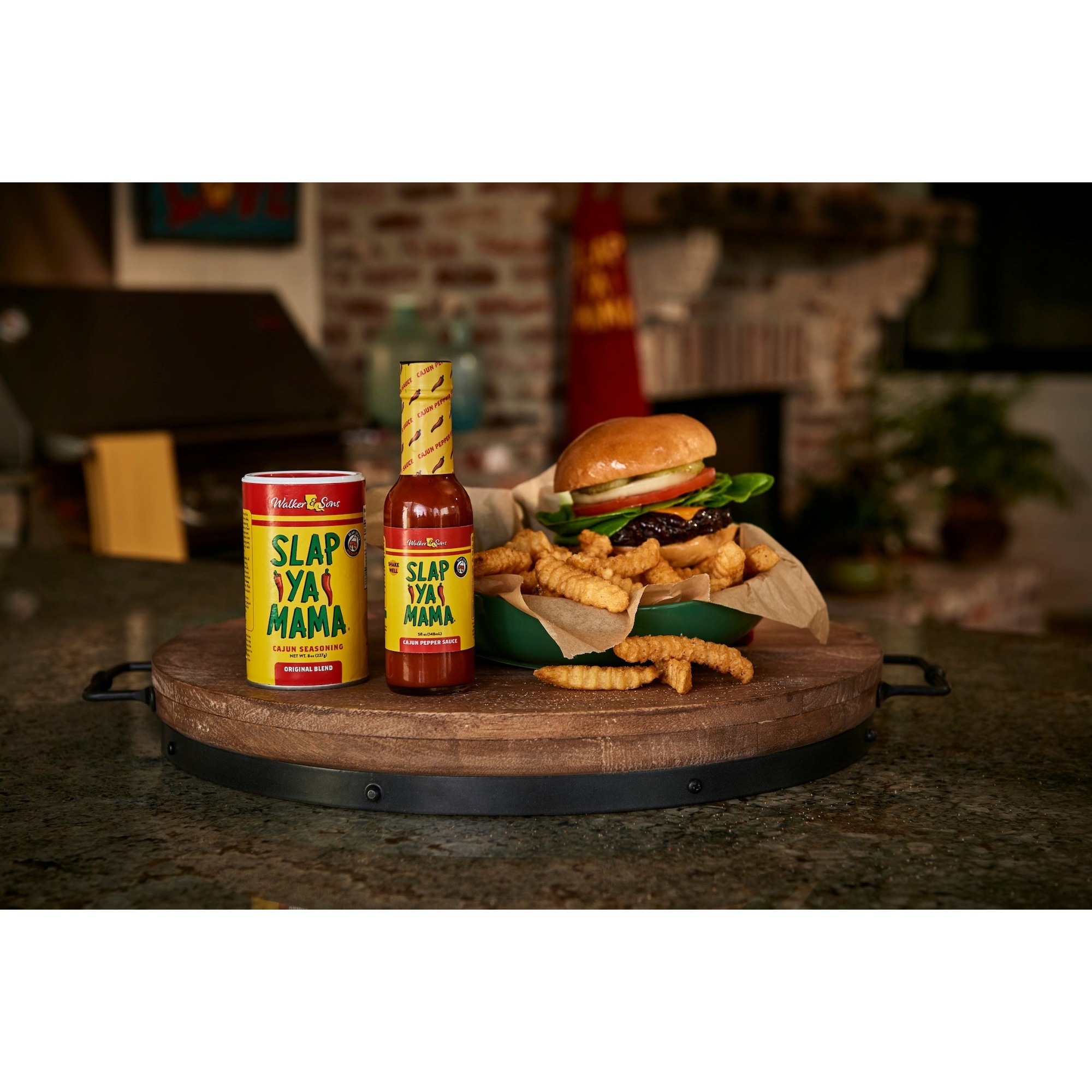 (4 pack) Slap Ya Mama Cajun Pepper Sauce, 5 fl oz Glass Bottle – Louisiana-Style Hot Sauce for Everyday Meals