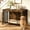 Rustic Brown, variant on Amlancher 78inch Dog Crate Furniture for 2 Large Dogs, Indoor Dog Kennel Furniture with 4 Doors, Rustic Brown