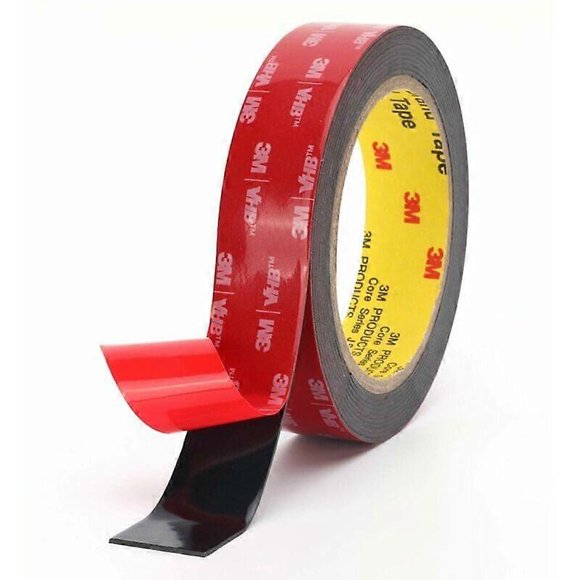 3M Extra Strong Double Sided Adhesive Tape, Powerful Mounting Adhesive for Indoors & Outdoors, Waterproof, High Temperature Resistance (25mm x 3m)
