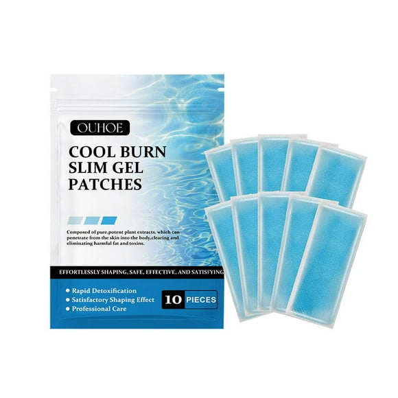 1 bag 10 patches (A)$Plastic ice patch foot firming and lifting ice patch shaping cold compress massage to shape the perfect body OUA06-A176-10-BU1
