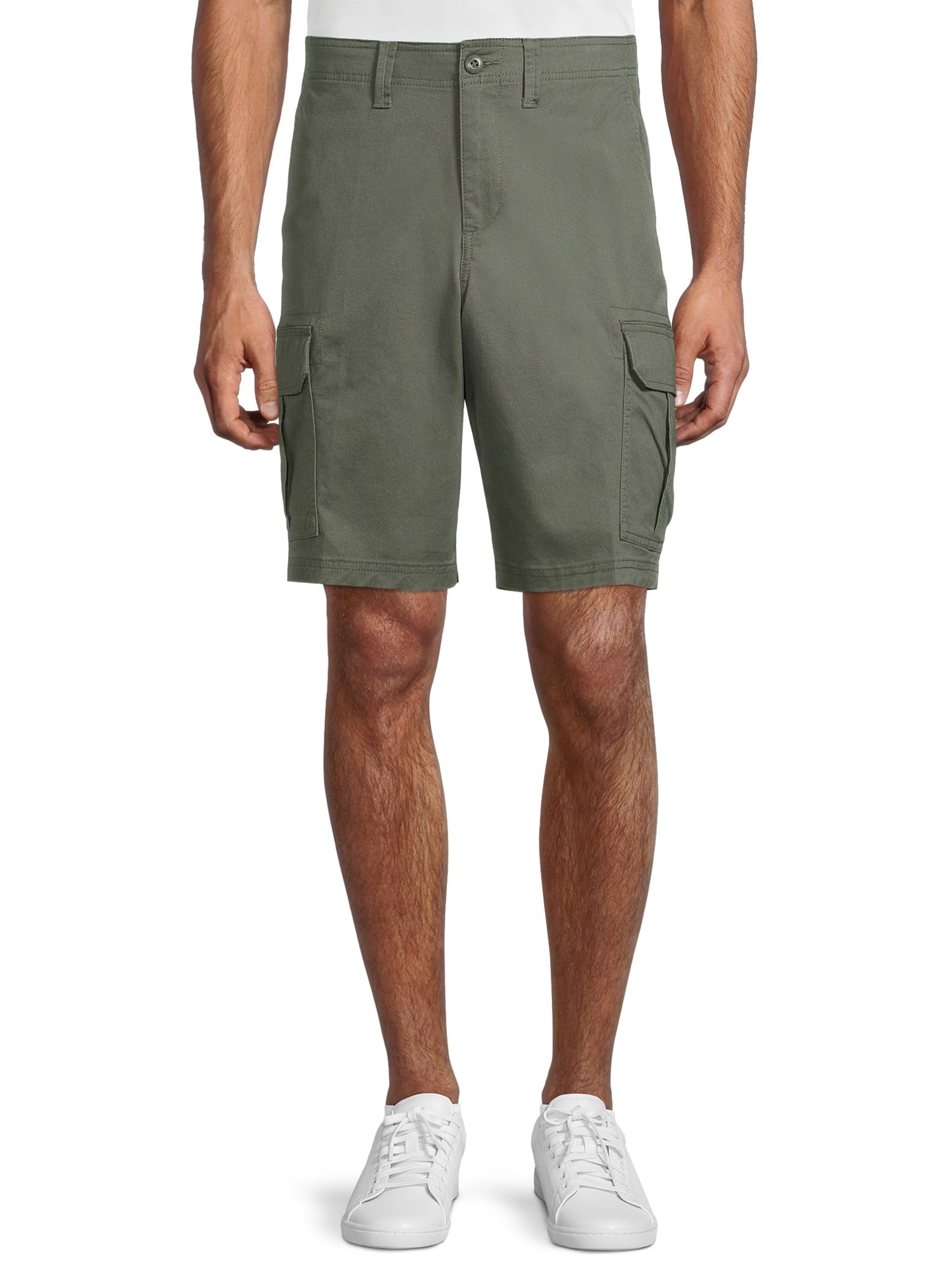 GEORGE Relaxed Fit Mid Rise Cotton Spandex Cargo Short (Men's), 1 Count ...