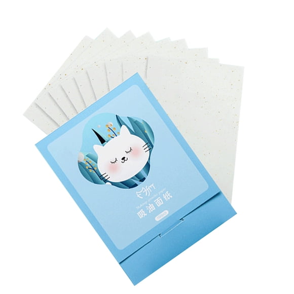 Vogacara 1 caja de hojas secantes faciales, toallitas absorbentes flexibles y convenientes, toallitas de Control de aceite de diario para viajes, Maquillaje Facial Tipo 2 Vogacara CE012203-02B