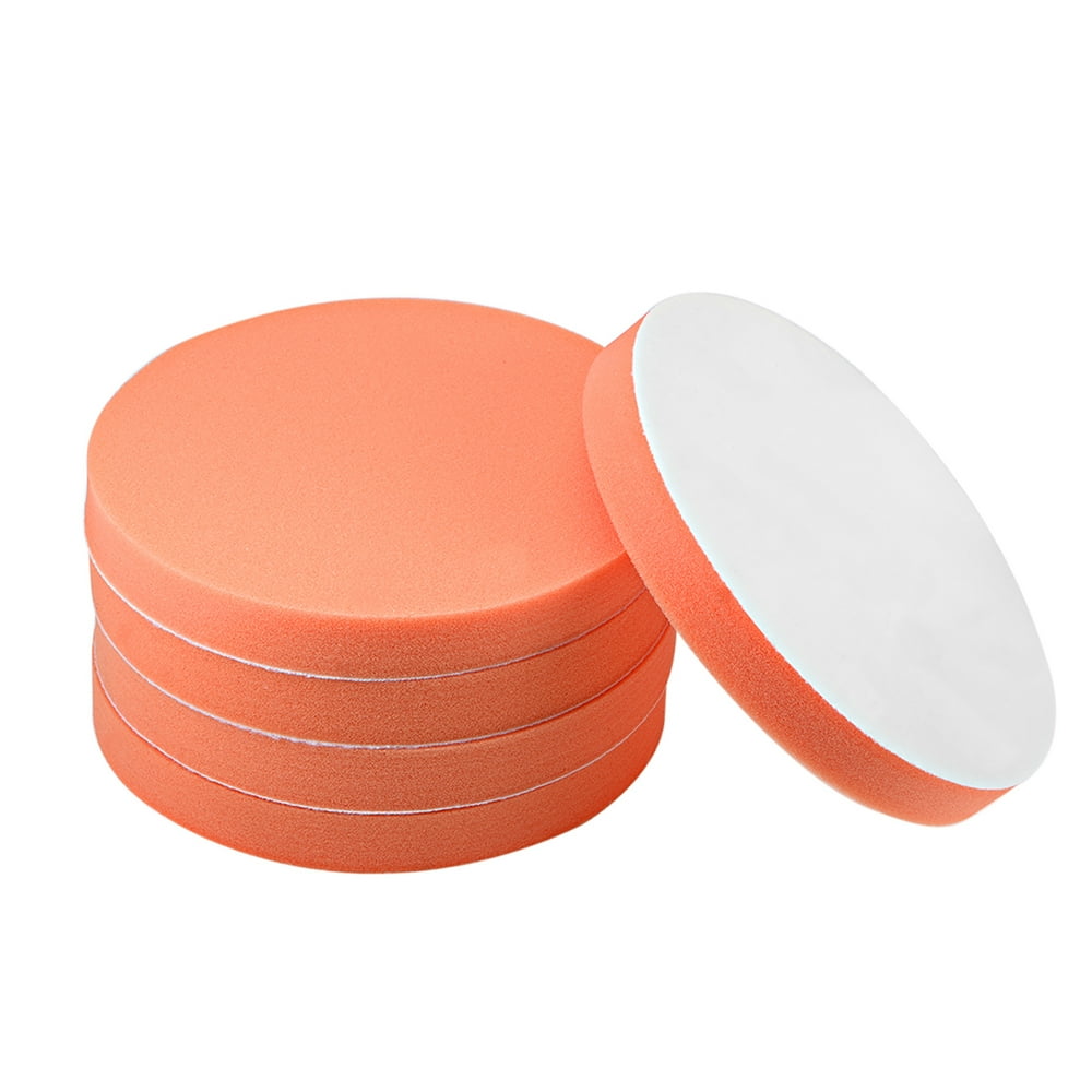 Uxcell 7" Buffing Sponge Pads, Drill Polishing Buffer Pad Disc, Hook