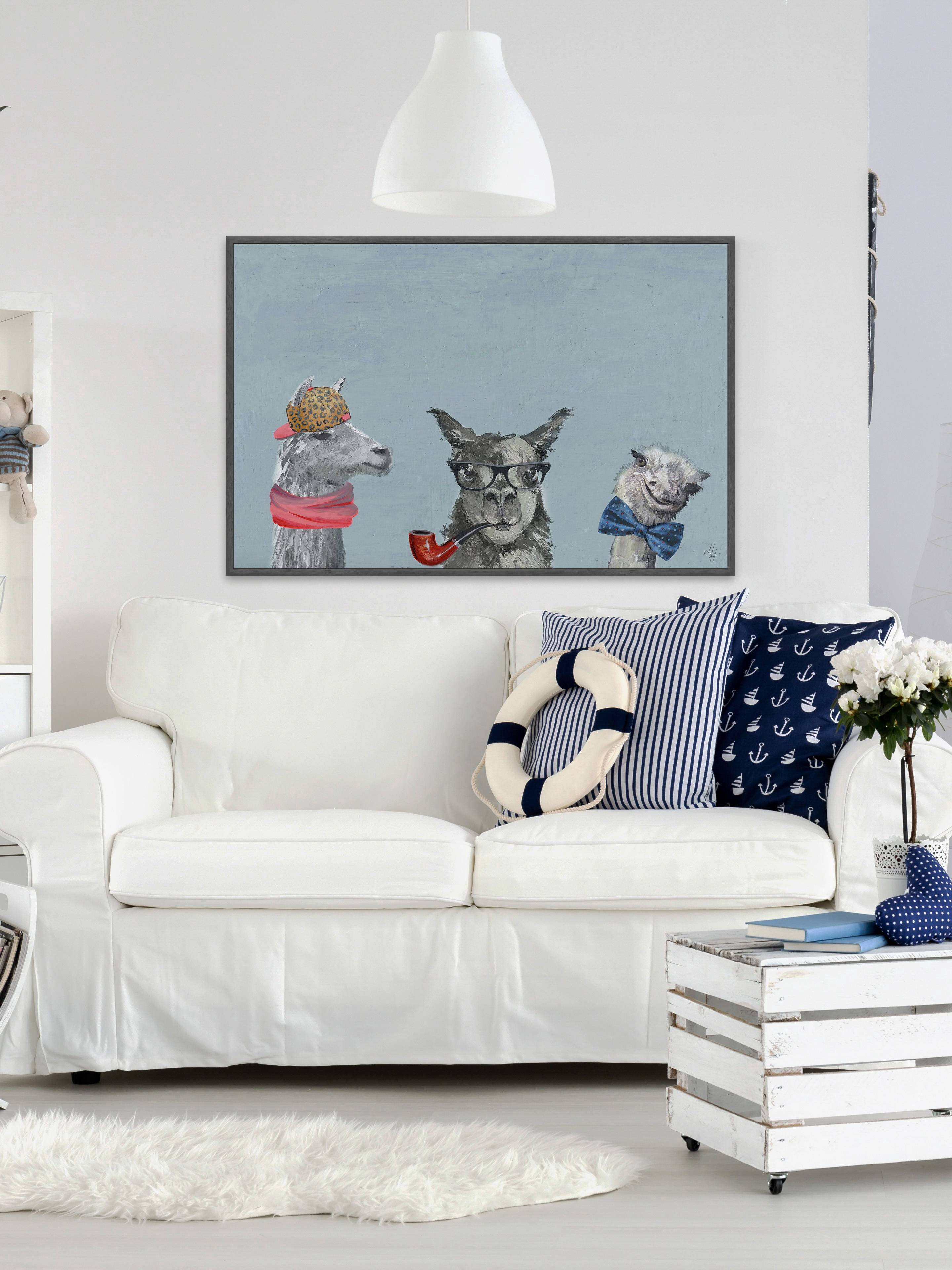 Indubitably III Floater Framed Painting Print on Canvas