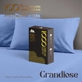 thumbnail image 4 of Pure Egyptian Cotton Sheets King Size High Thread Count Sheets King PC Luxury Hotel King Size Sheets Set Deep Pocket Sateen Weave Cooling Bed Sheet Sets, 4 of 7