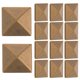 thumbnail image 3 of 100 Pcs 9x9cm Pyramid Spike Flatback Studs for Leathercraft Punk Rivet Clothes Bags Shoes Belt DIY Decoration, 3 of 5