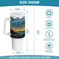 thumbnail image 5 of 40 oz Tumbler with Handle and Straw Lid Whimsical Tree Of Life Insulated Vacuum Water Bottle Stainless Steel Travel Cup, 5 of 8