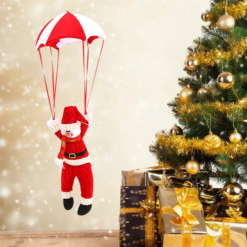 24cm Parachute Santa Claus Snowman Christmas Home Ceiling Decor Hanging Pendant