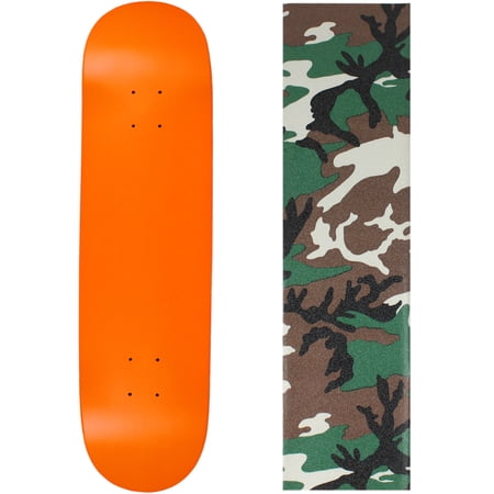 Skateboard Deck Pro 7-Ply Canadian Maple NEON ORANGE With Griptape 7.5  - 8.5 price history on PriceWatchPro