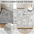 thumbnail image 4 of Area Soft Rugs 2X3 Washable Non Slip Boho Small Floor Entryway Rugs for Living Room Bedroom, Vintage Style Farmhouse Mat for Kitchen Grey, 4 of 7