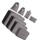 thumbnail image 1 of sweethay 9 piezas cubos de embalaje organizador de equipaje malla ropa zapatos sujetador maleta con cordón clasificación bolsa de Almacenamiento y organización del hogar Gris, 1 of 6