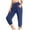 Blue independence day dresses for women, variant on Dianli Womens Yoga Pants Summer Solid Calf-Length Trousers Pants Bohemian Fashion Loose Workout Sweatpants Comfy Lounge Joggers With Pockets Blue m