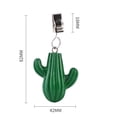 thumbnail image 3 of Set de 4 pinzas para mantel con pesos de cactus verde TwoFish, 3 of 6